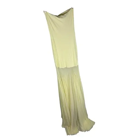 Deme by Gabriella Dahlia Strapless Gown Formal Whimsical Prom Party Size S